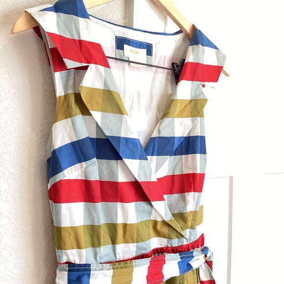 ❌Sold -Like-New! Maeve Anthropologie Cricket Club Gingham Belted Dress - Picture 2 of 16